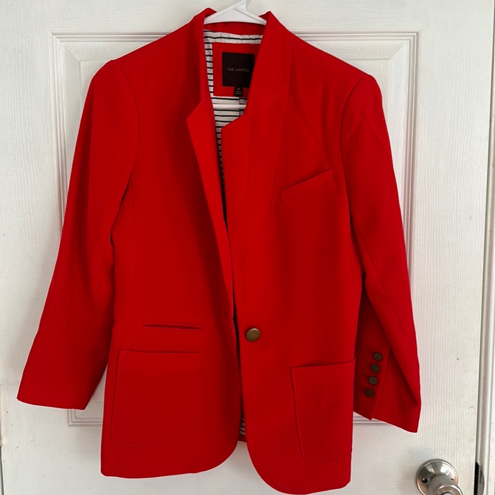 The Limited Red Blazer